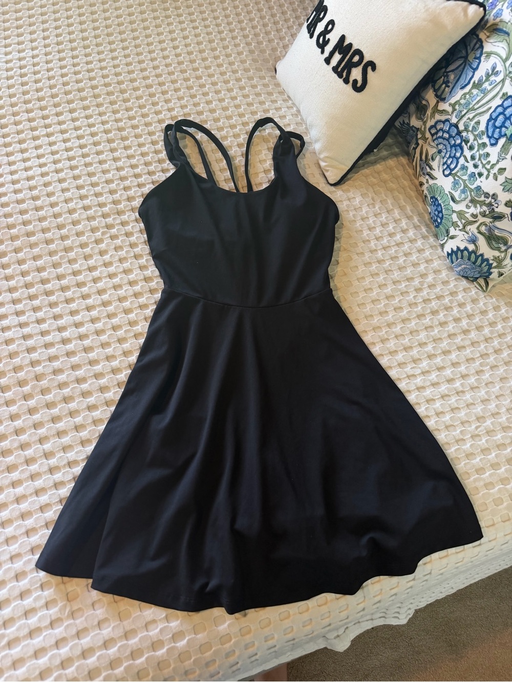 Fabletics Active Dress Black Strappy Women's Small